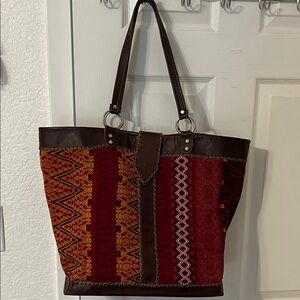 Moroccan Vibrant Color Patterned Tote Bag